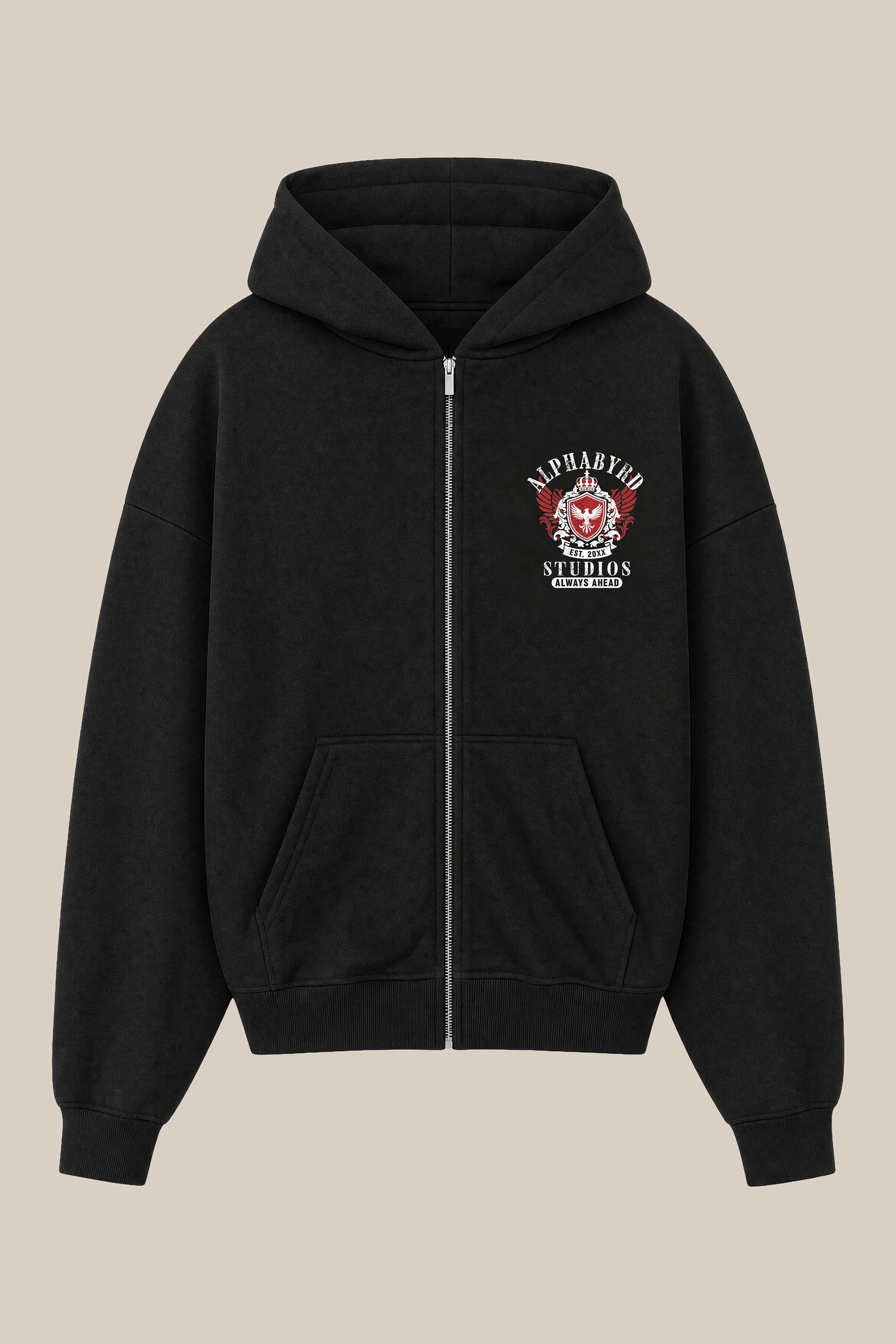 AlphaByrd Studios Oversize Zip Hoodie