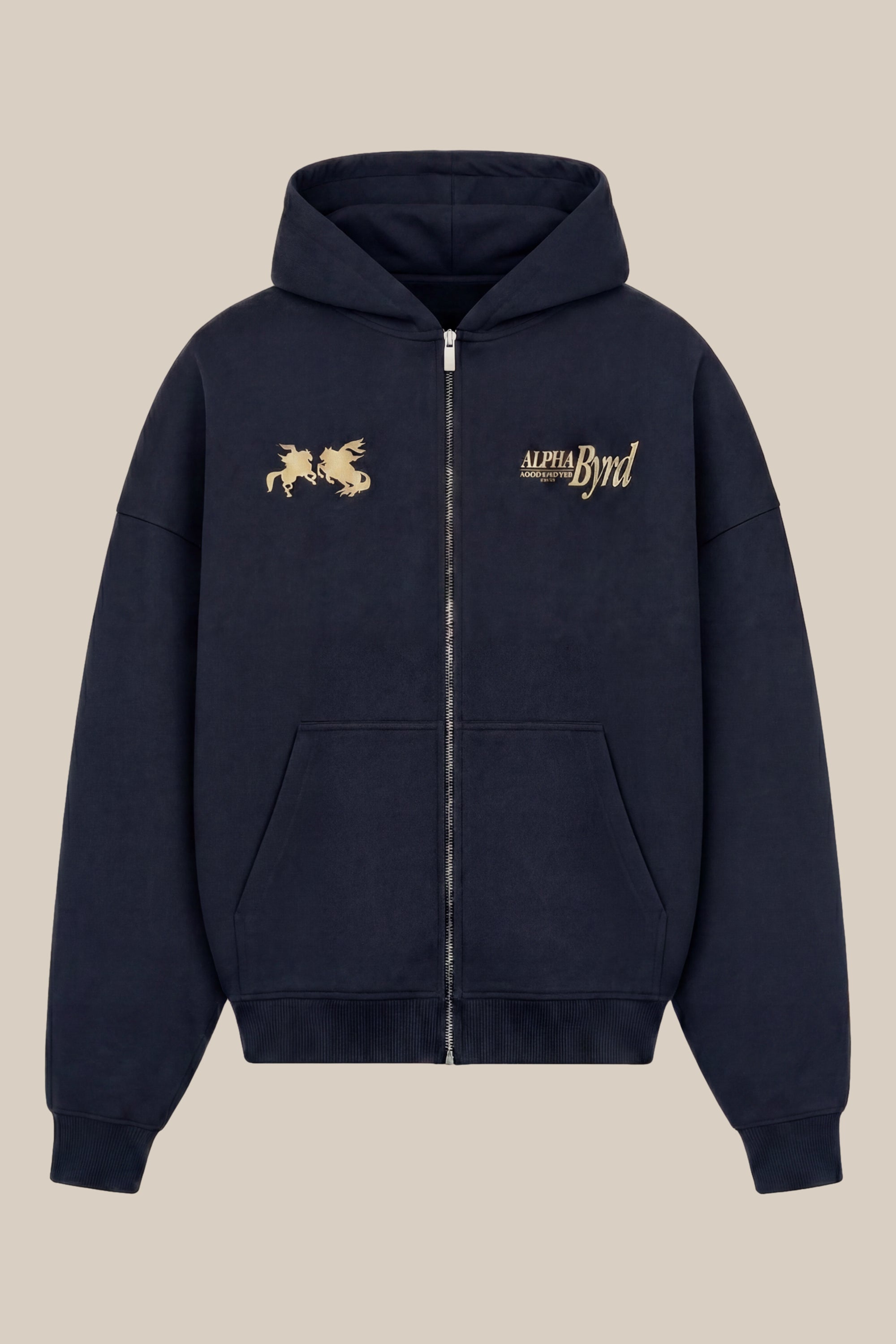 AlphaByrd Pegasus Oversize Zip Hoodie