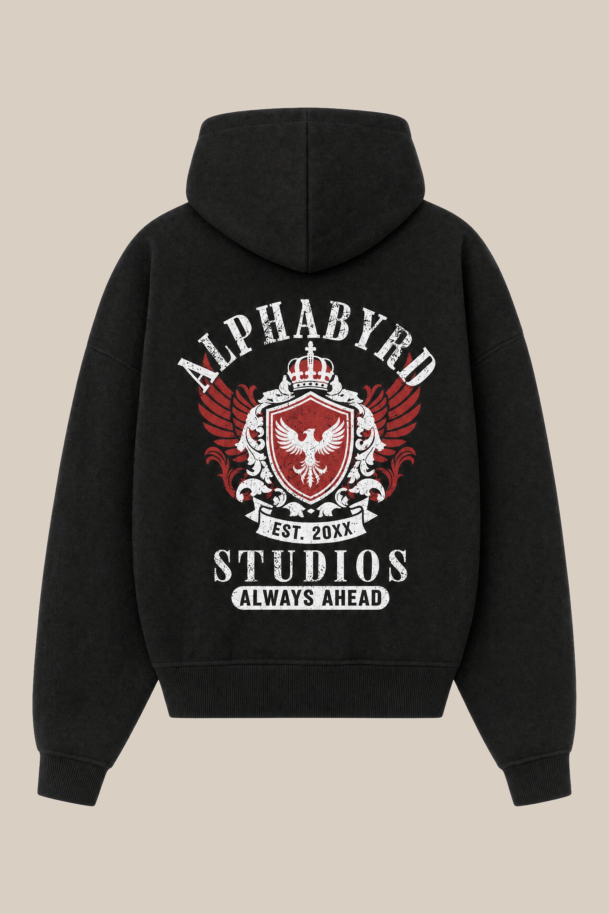 AlphaByrd Studios Oversize Zip Hoodie