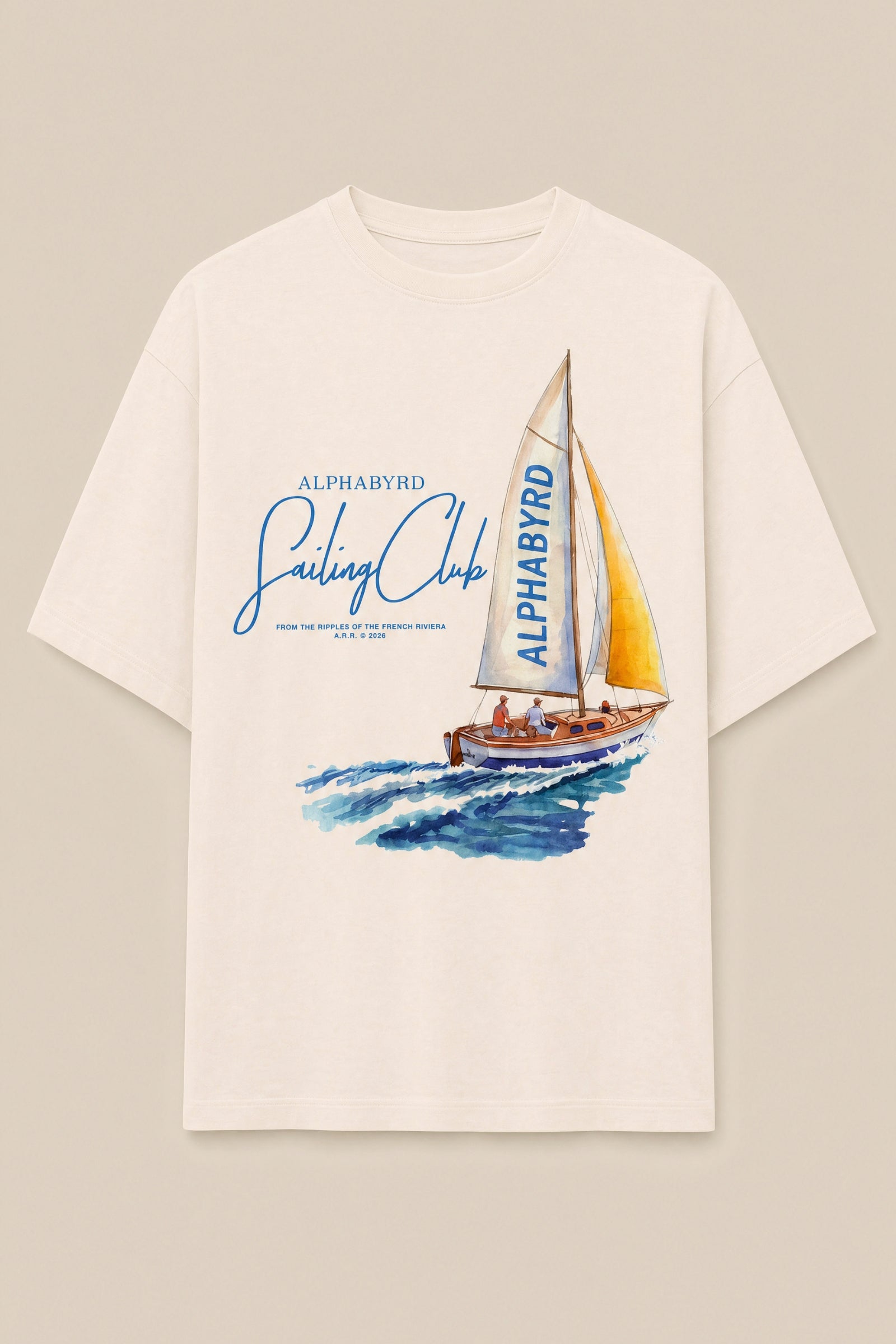 ALPHABYRD SAILING CLUB OVERSIZED TEE