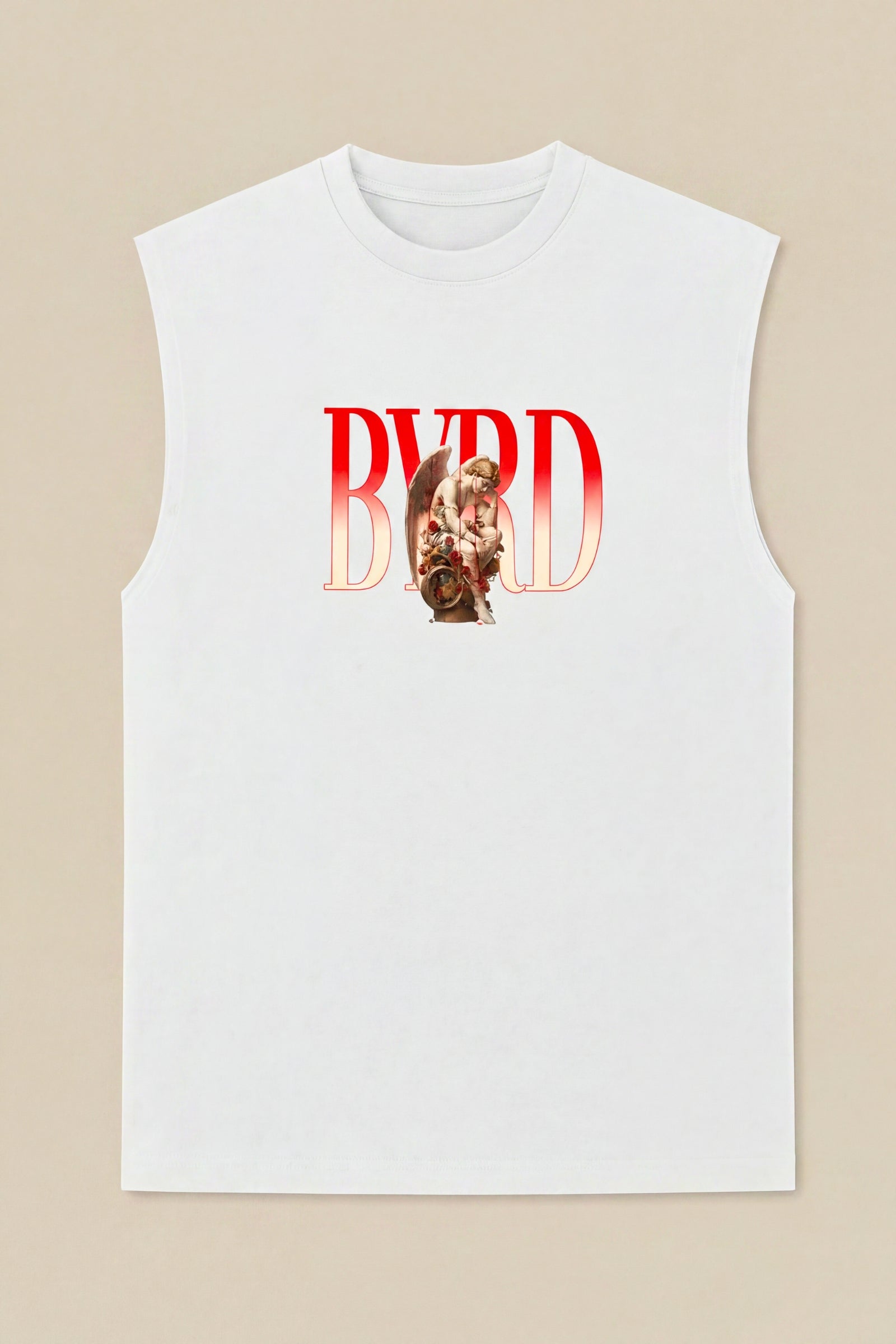 AMOUR SAUVAGE SLEEVELESS OVERSIZED TEE