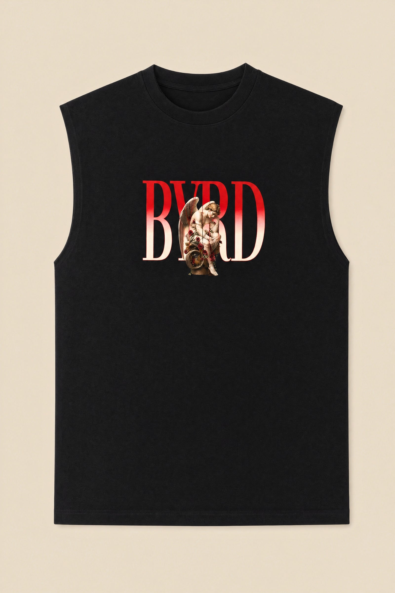AMOUR SAUVAGE SLEEVELESS OVERSIZED TEE