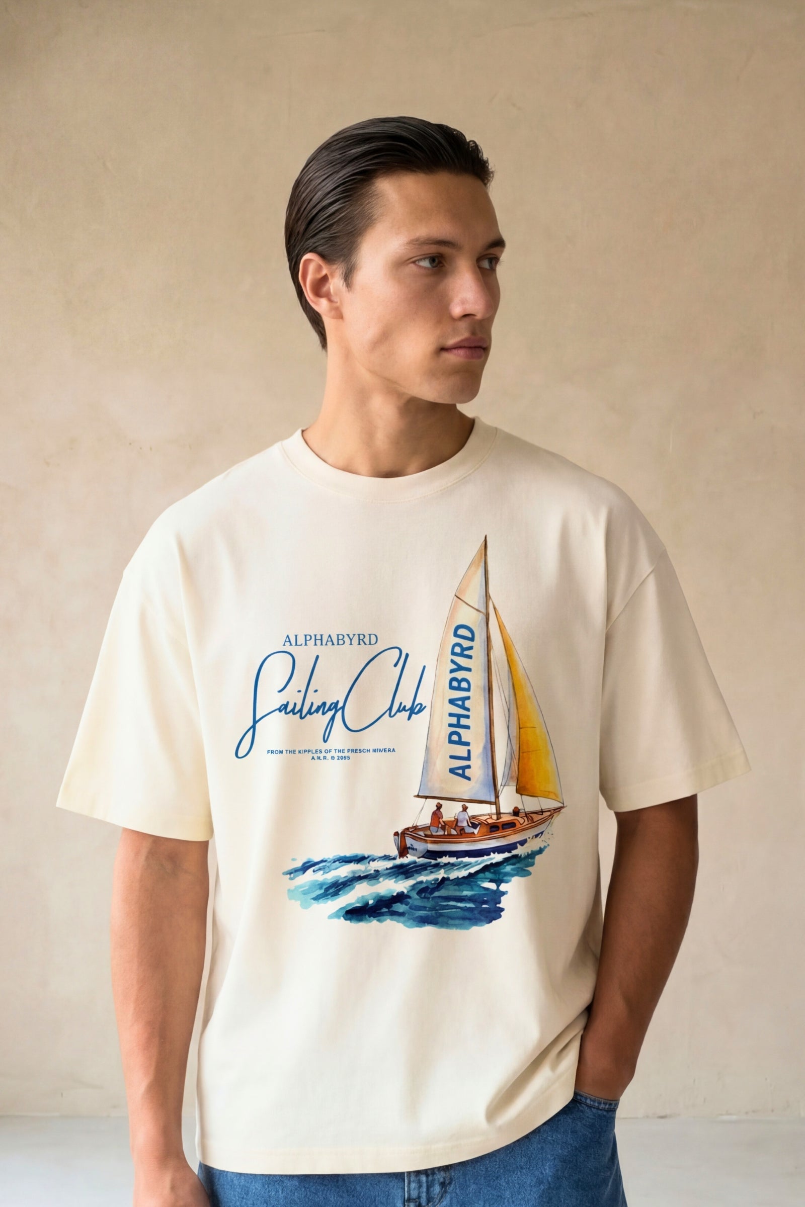 ALPHABYRD SAILING CLUB OVERSIZED TEE