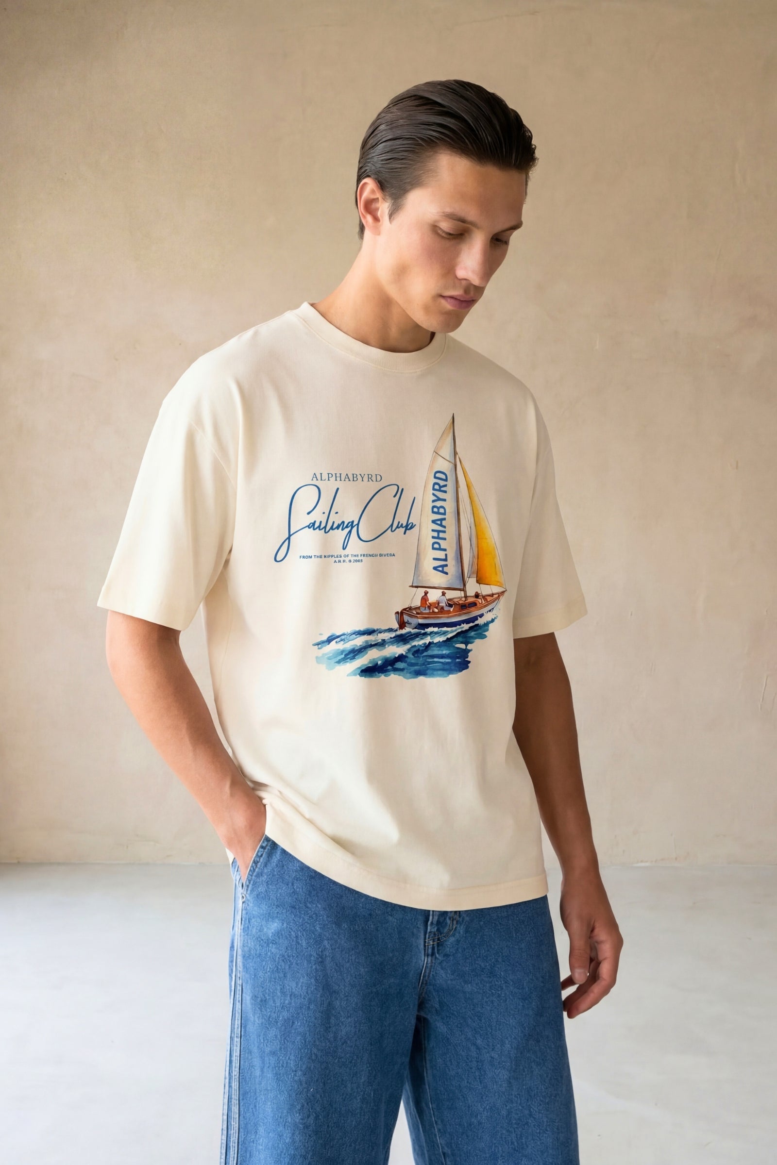 ALPHABYRD SAILING CLUB OVERSIZED TEE