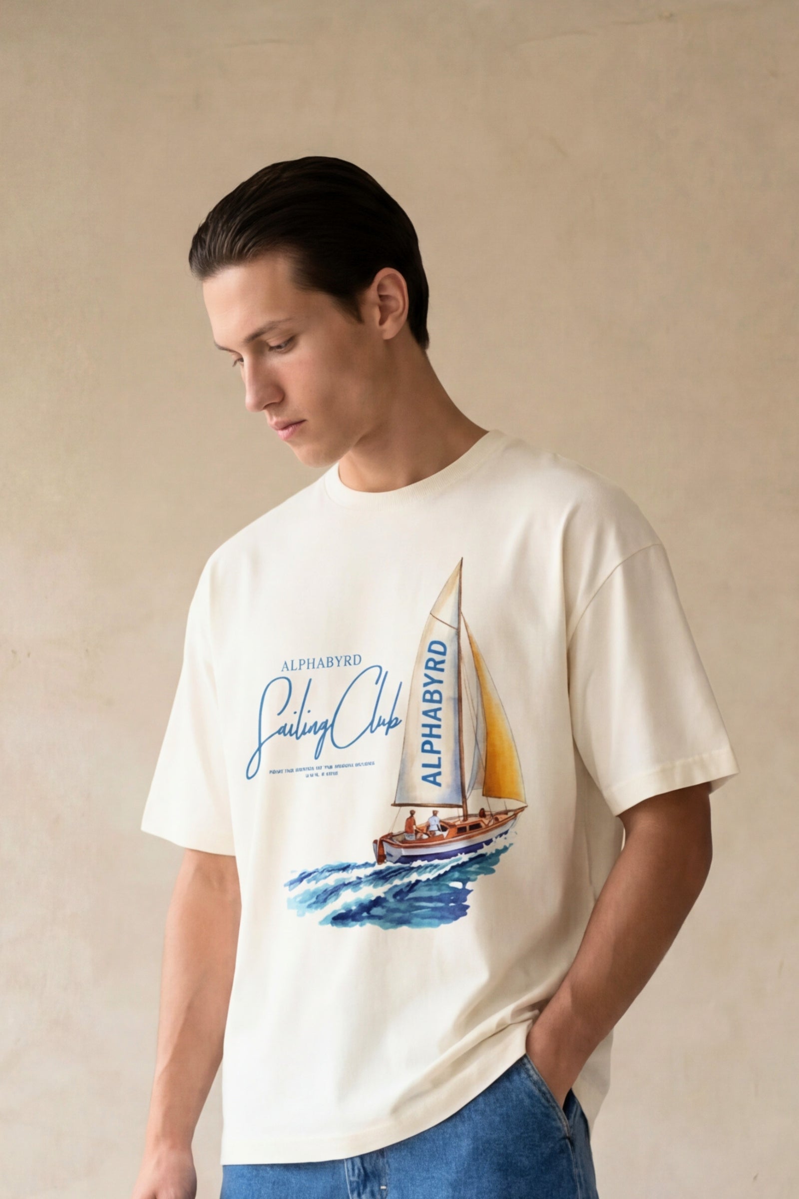 ALPHABYRD SAILING CLUB OVERSIZED TEE