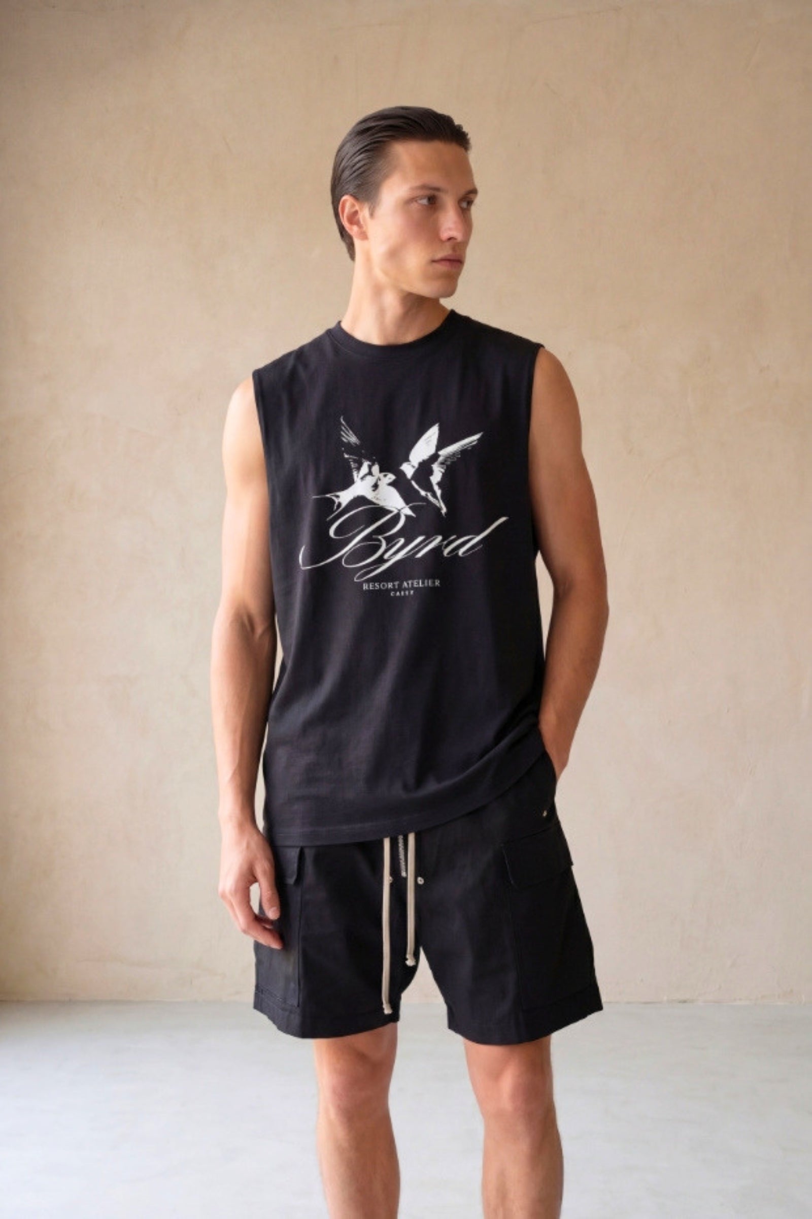 BYRD ATELIER OVERSIZED SLEEVELESS TEE