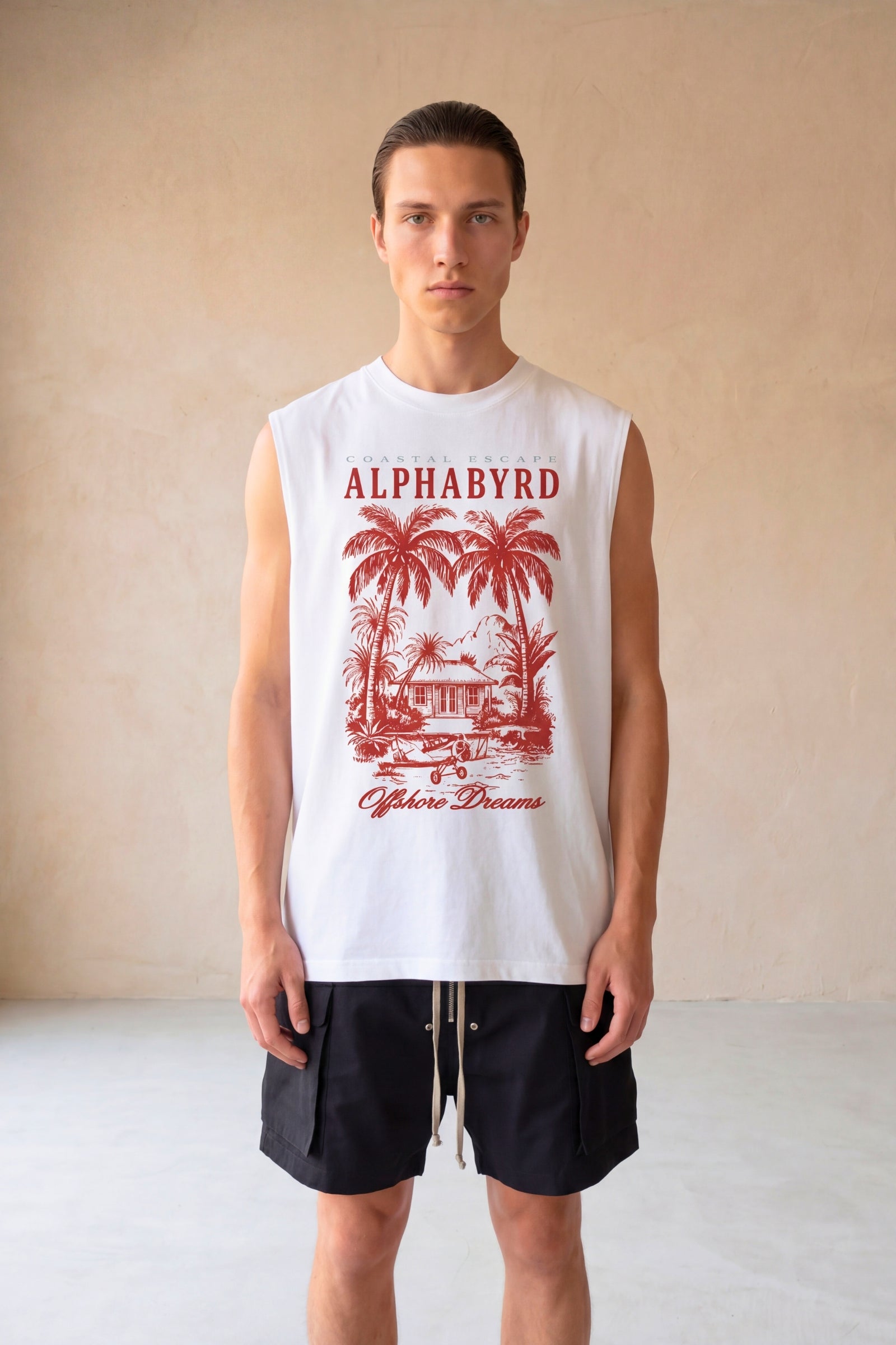 OFFSHORE DREAMS OVERSIZED SLEEVELESS TEE