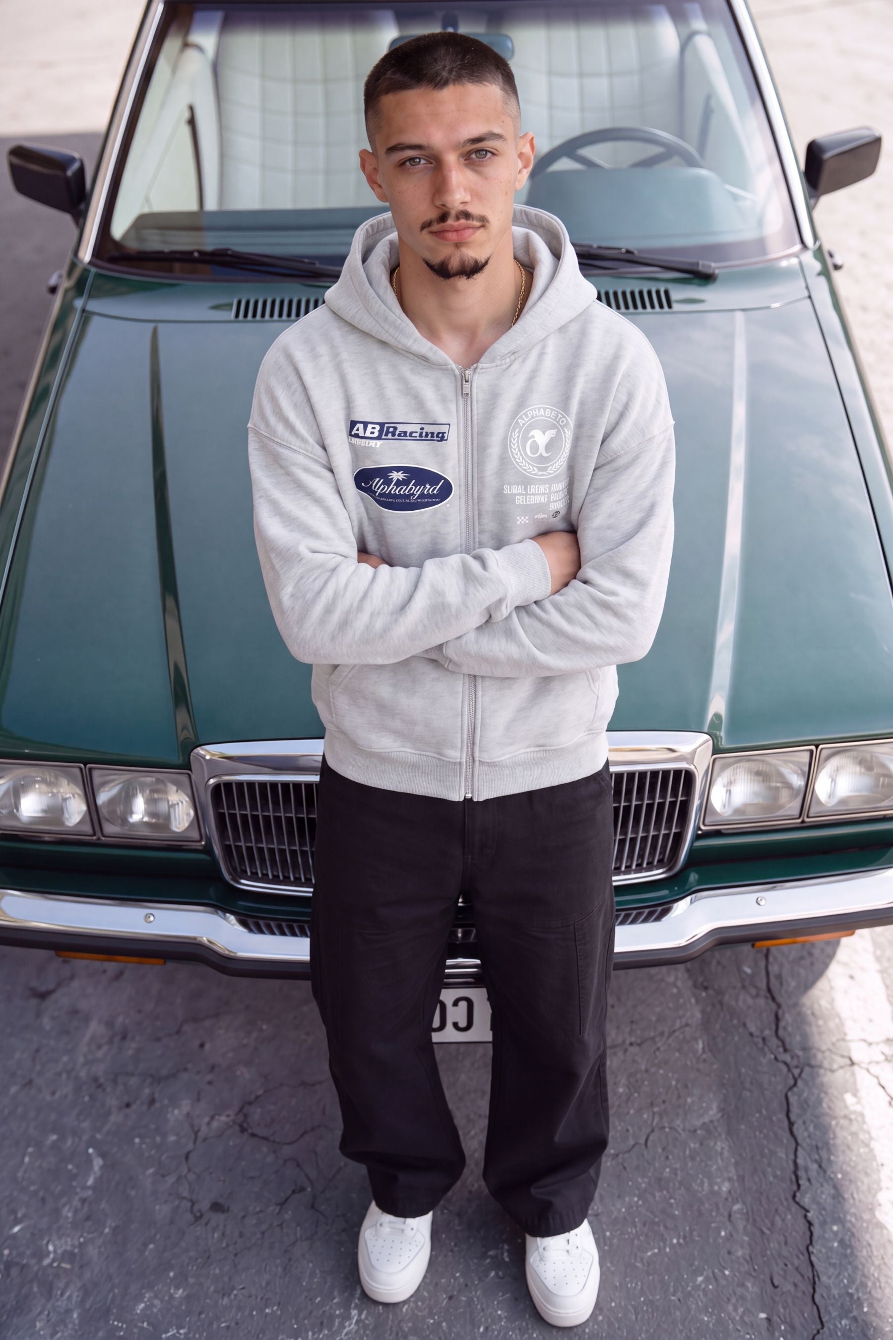 AlphaByrd Racing Team Oversize Zip Hoodie