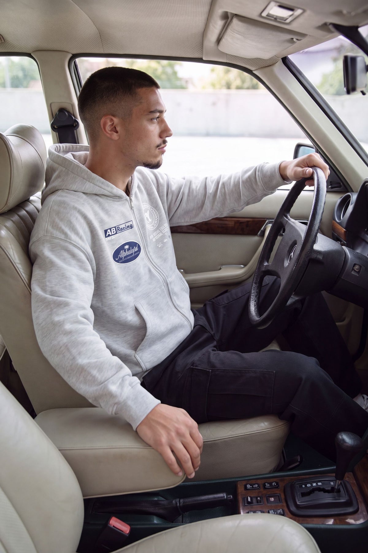 AlphaByrd Racing Team Oversize Zip Hoodie