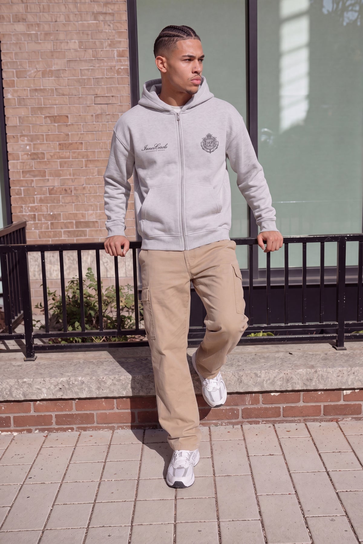 AlphaByrd InnerCircle Oversize Zip Hoodie