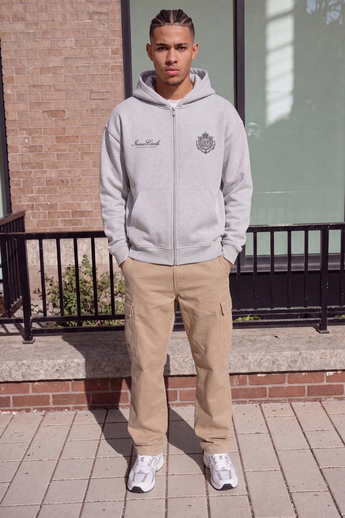 AlphaByrd InnerCircle Oversize Zip Hoodie