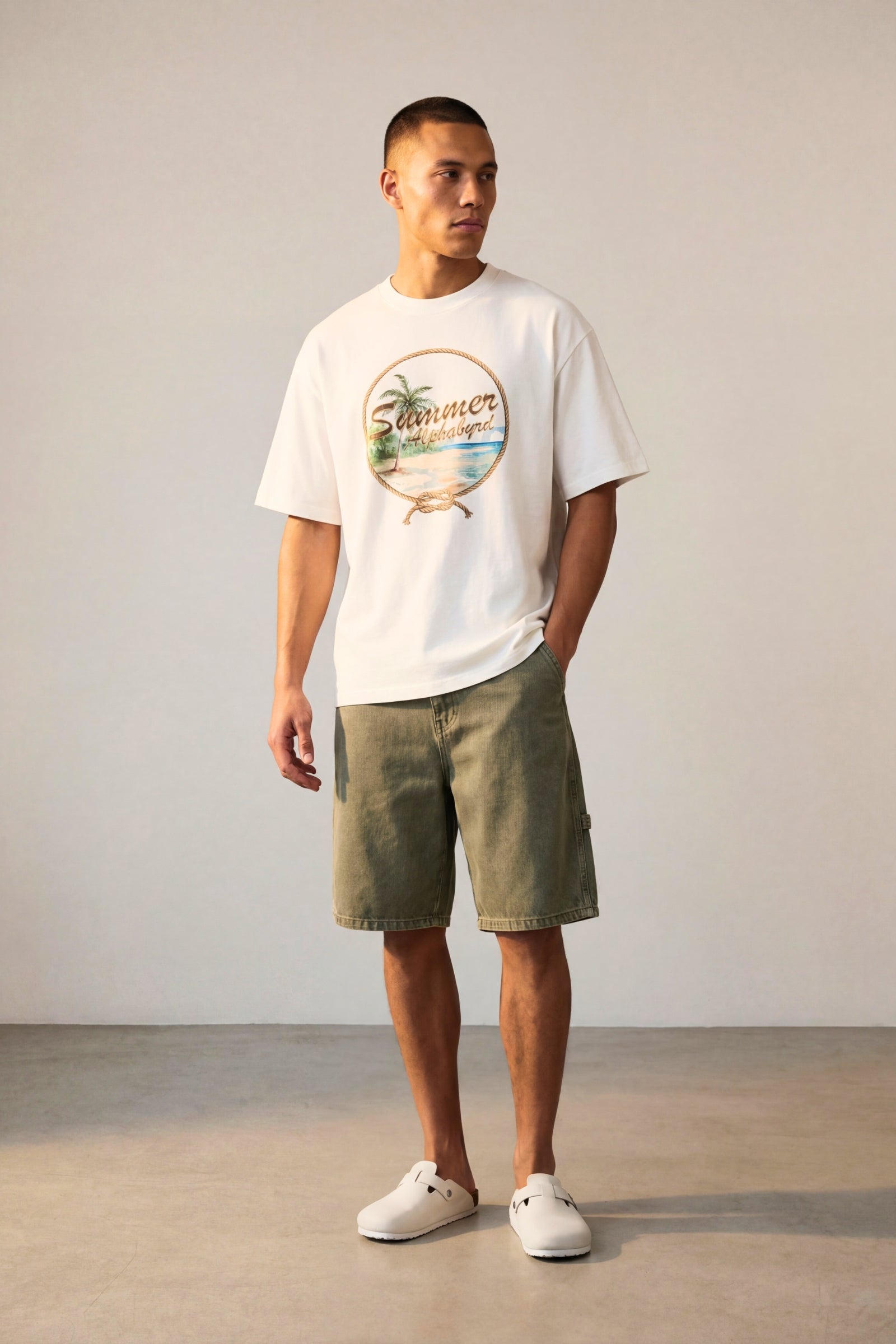 SUMMER ESCAPE OVERSIZED TEE