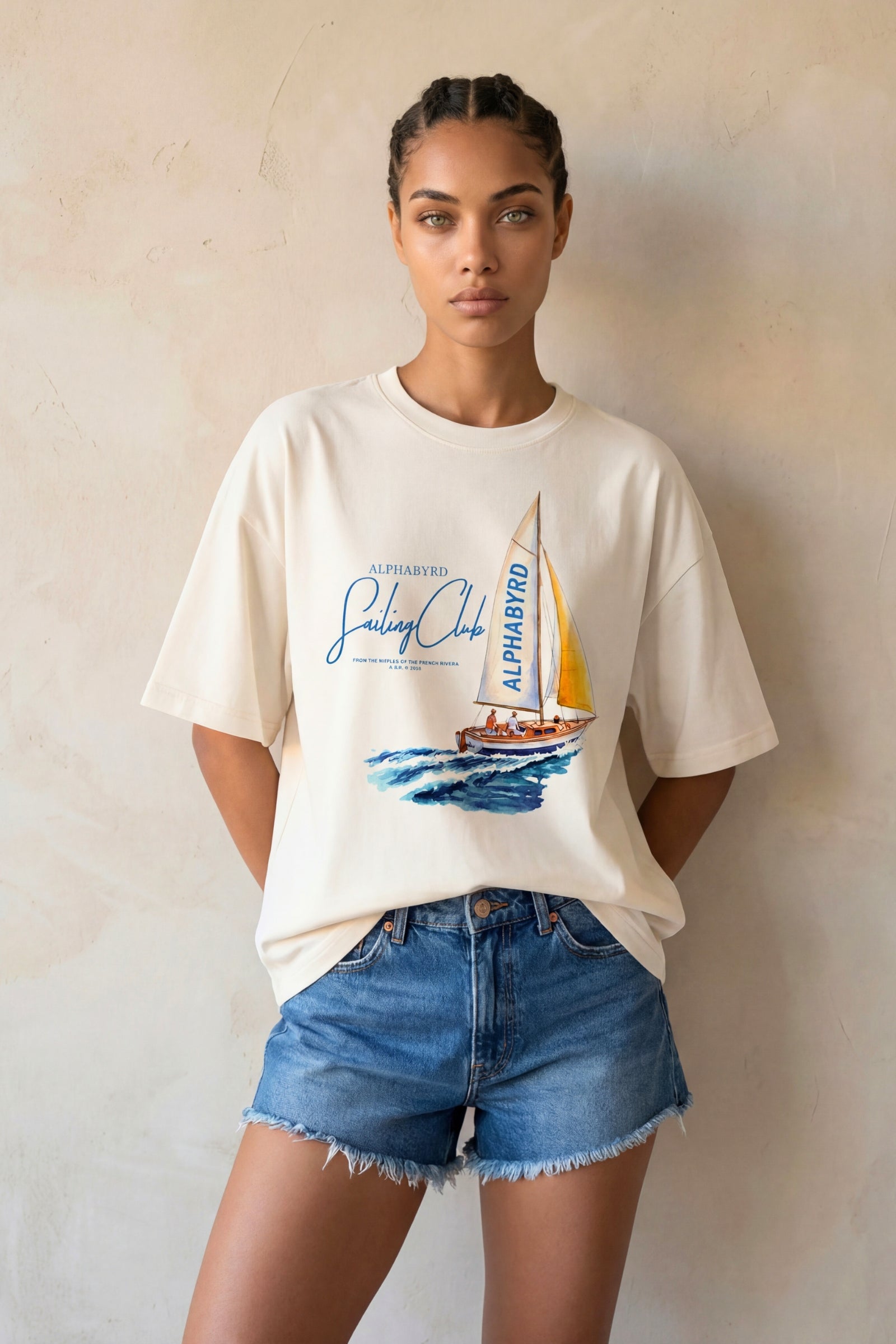 ALPHABYRD SAILING CLUB OVERSIZED TEE