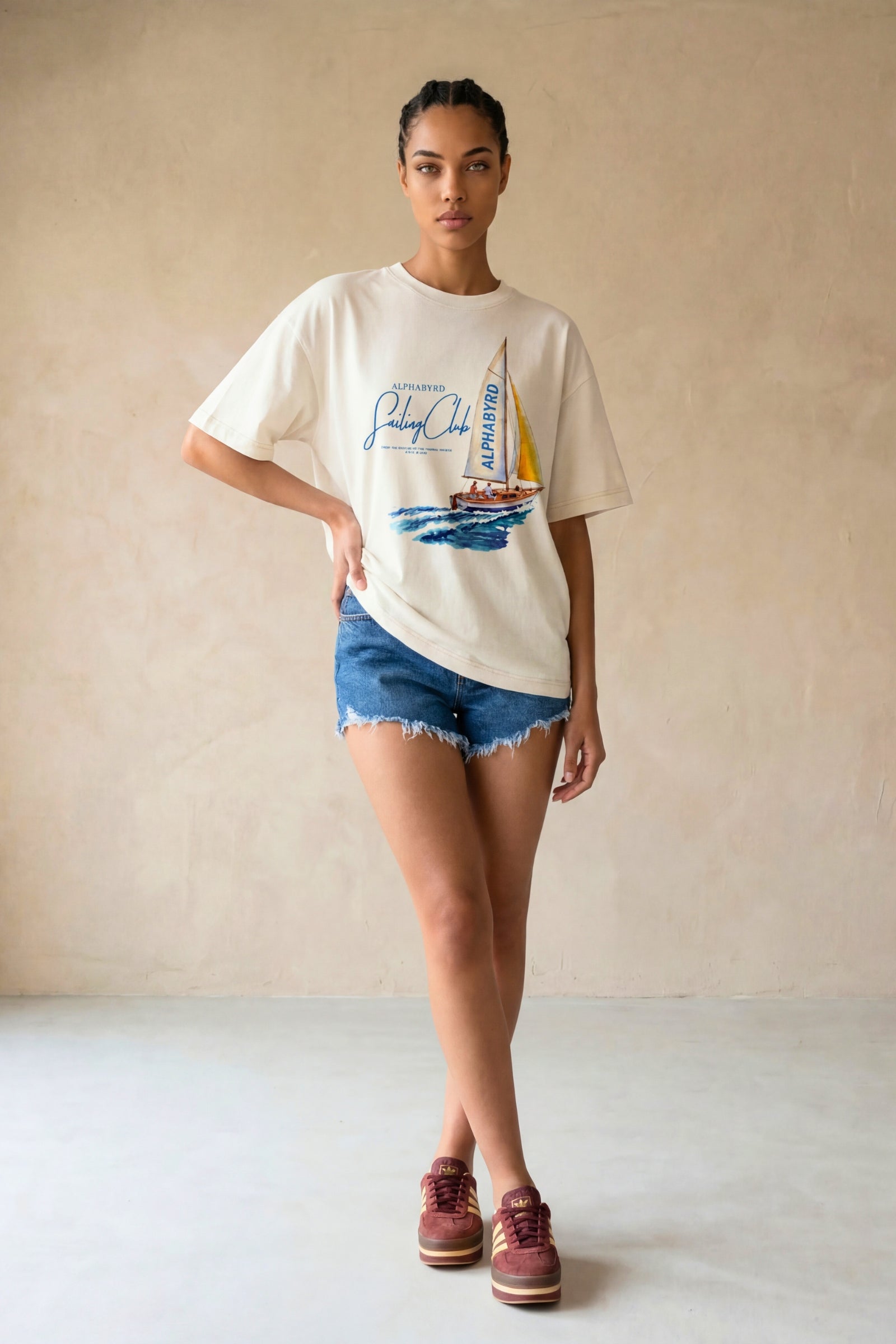 ALPHABYRD SAILING CLUB OVERSIZED TEE