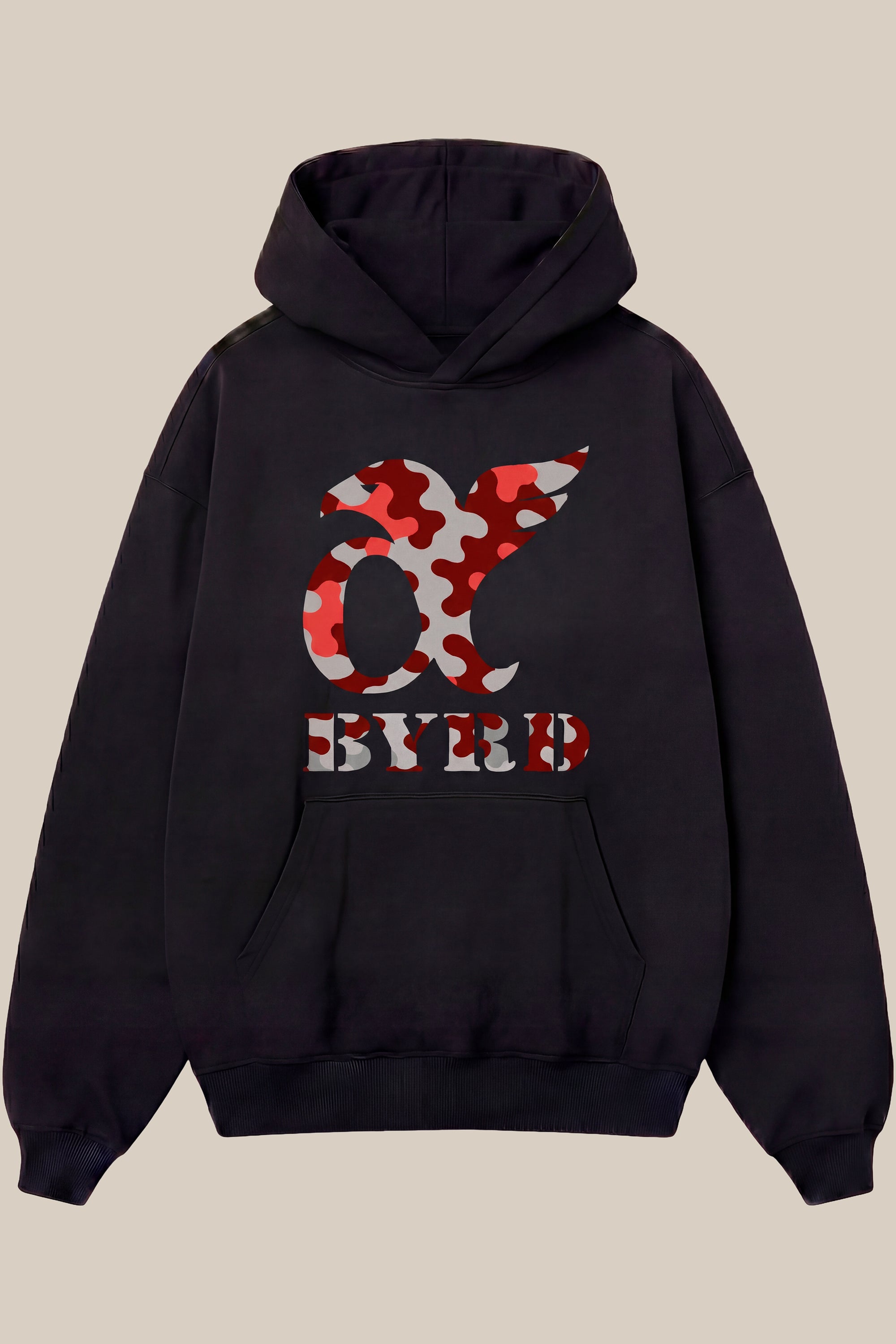 AlphaByrd Camo Logo Oversized Hoodie