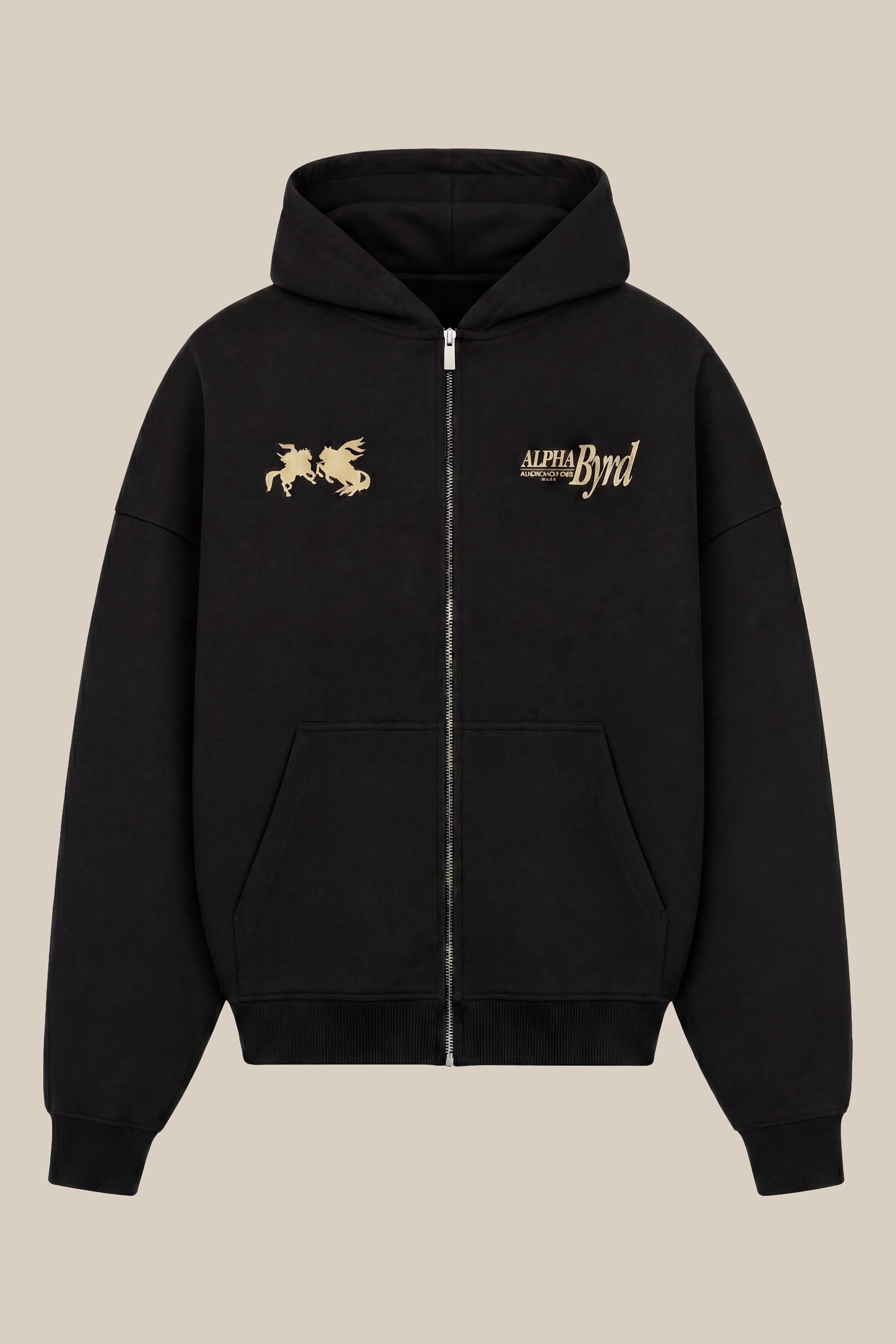 AlphaByrd Pegasus Oversize Zip Hoodie