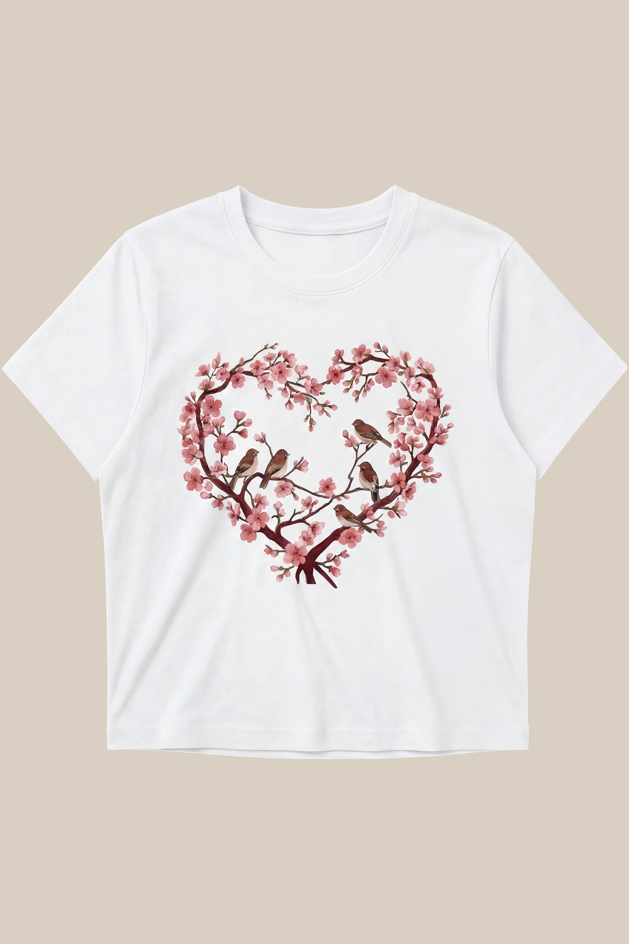 Blossom Heart Cropped Tee