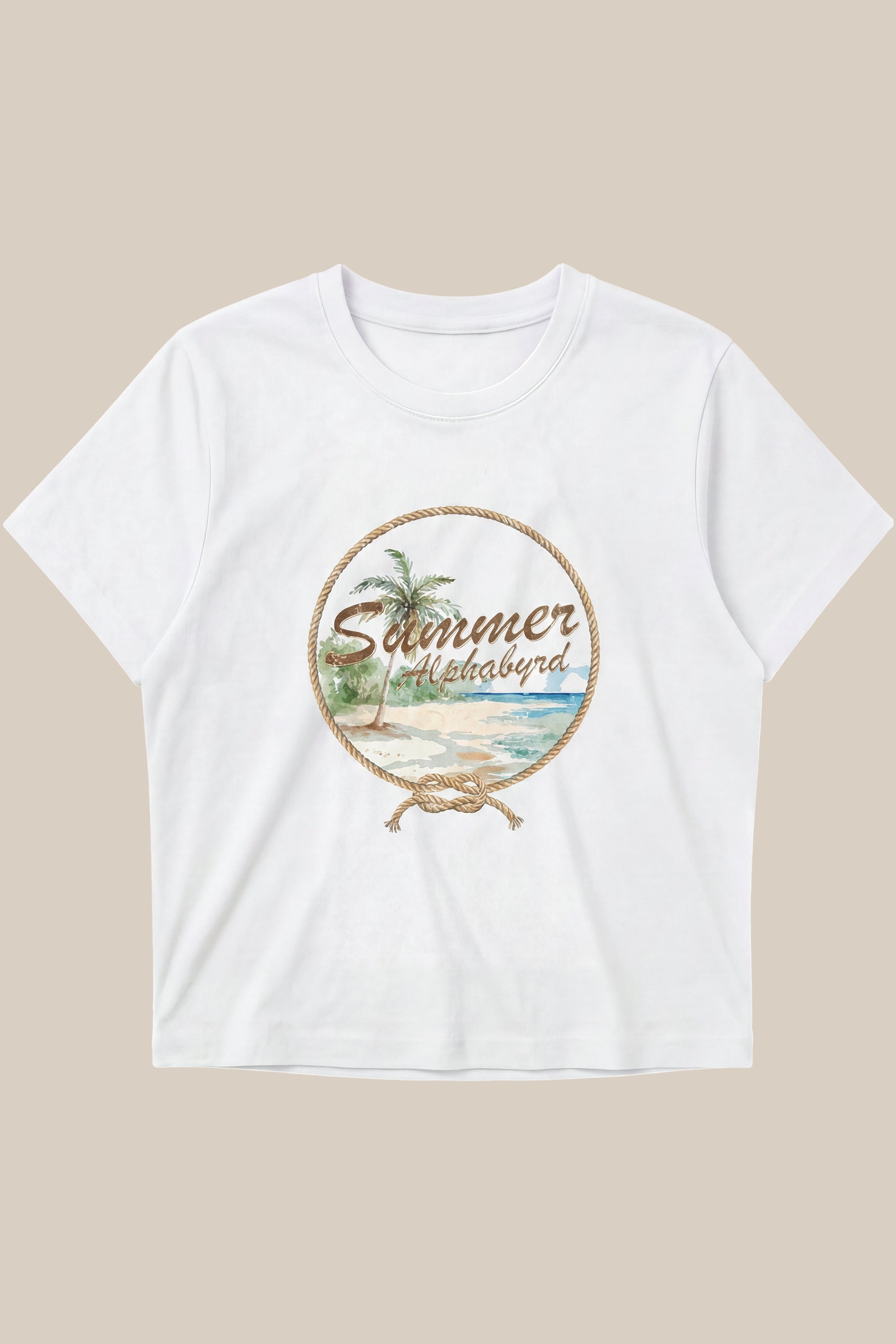 Summer Escape Cropped Tee