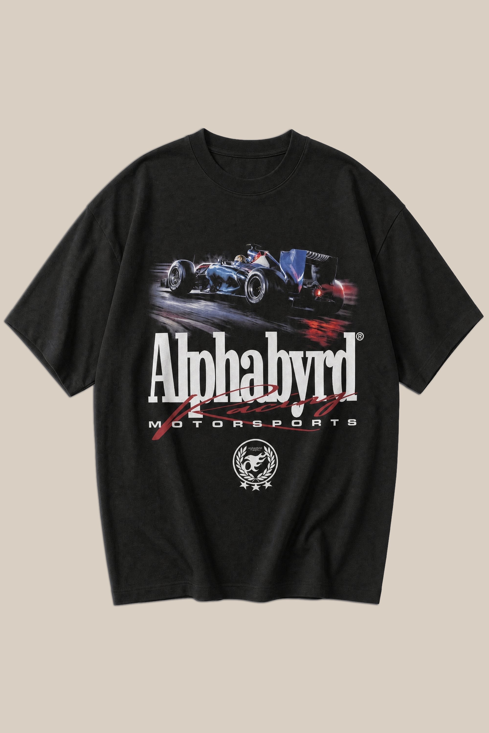 ALPHABYRD RACING MOTORSPORTS OVERSIZED TEE