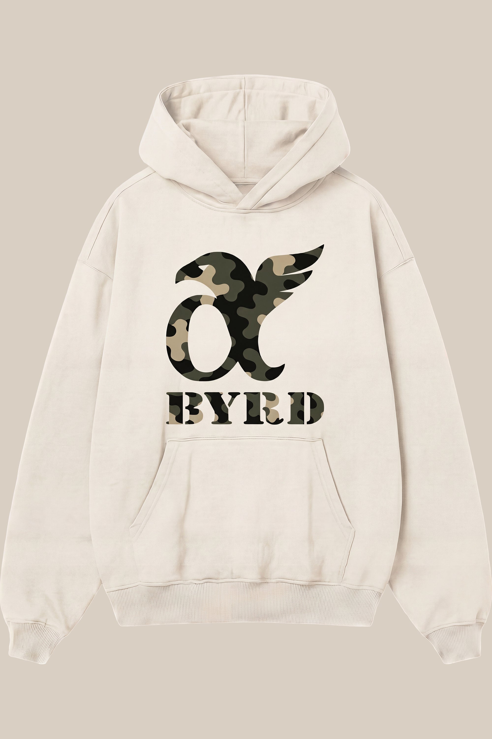 AlphaByrd Camo Logo Oversized Hoodie