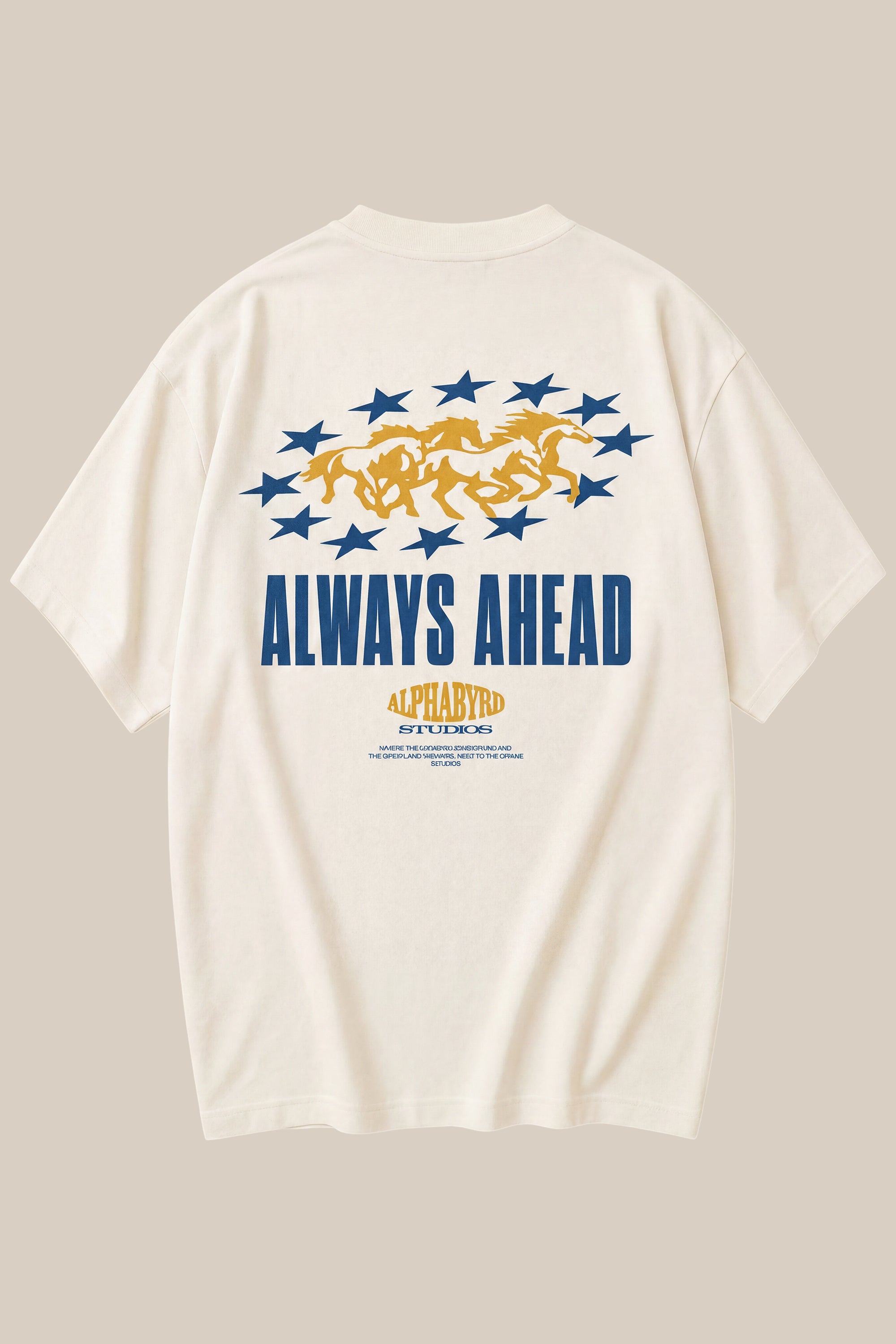 ALPHABYRD ALWAYS AHEAD OVERSIZED TEE