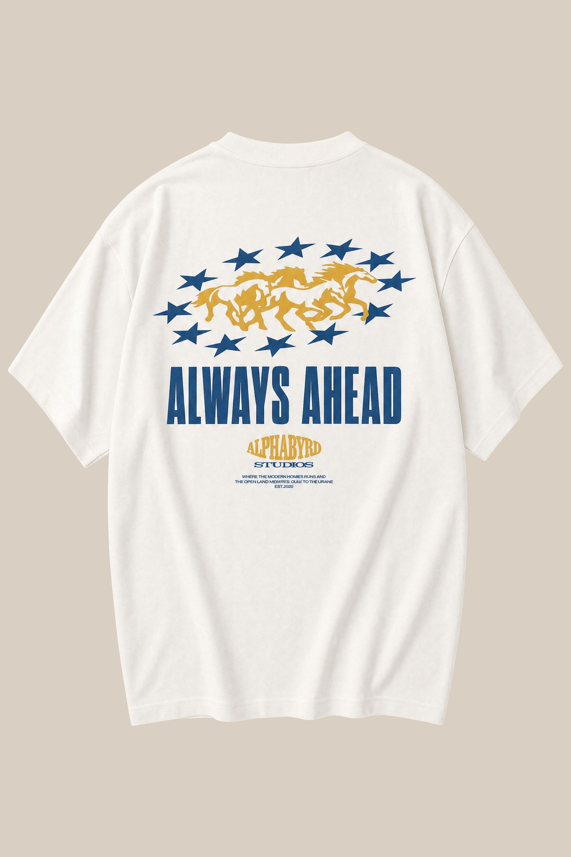 ALPHABYRD ALWAYS AHEAD OVERSIZED TEE