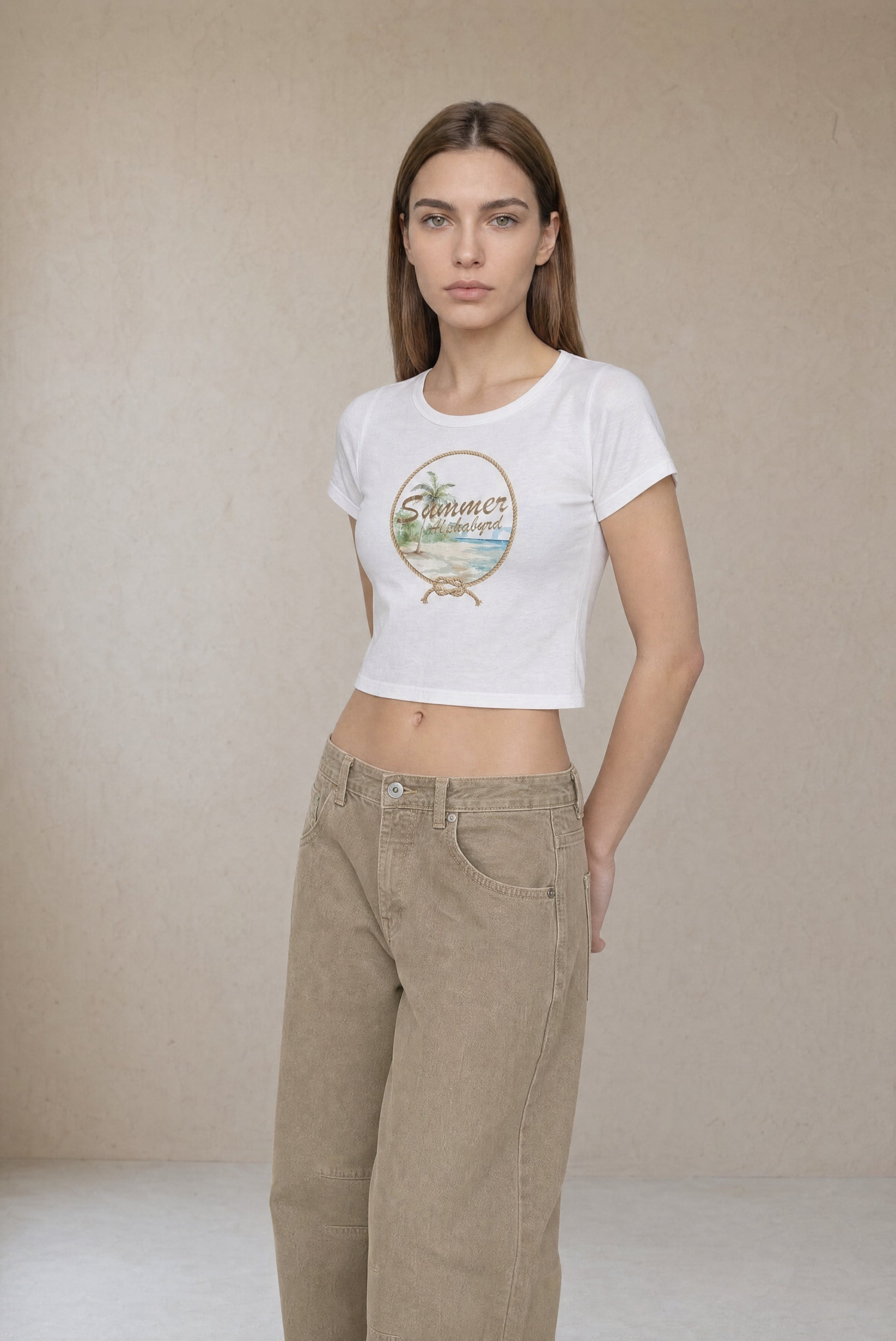 Summer Escape Cropped Tee