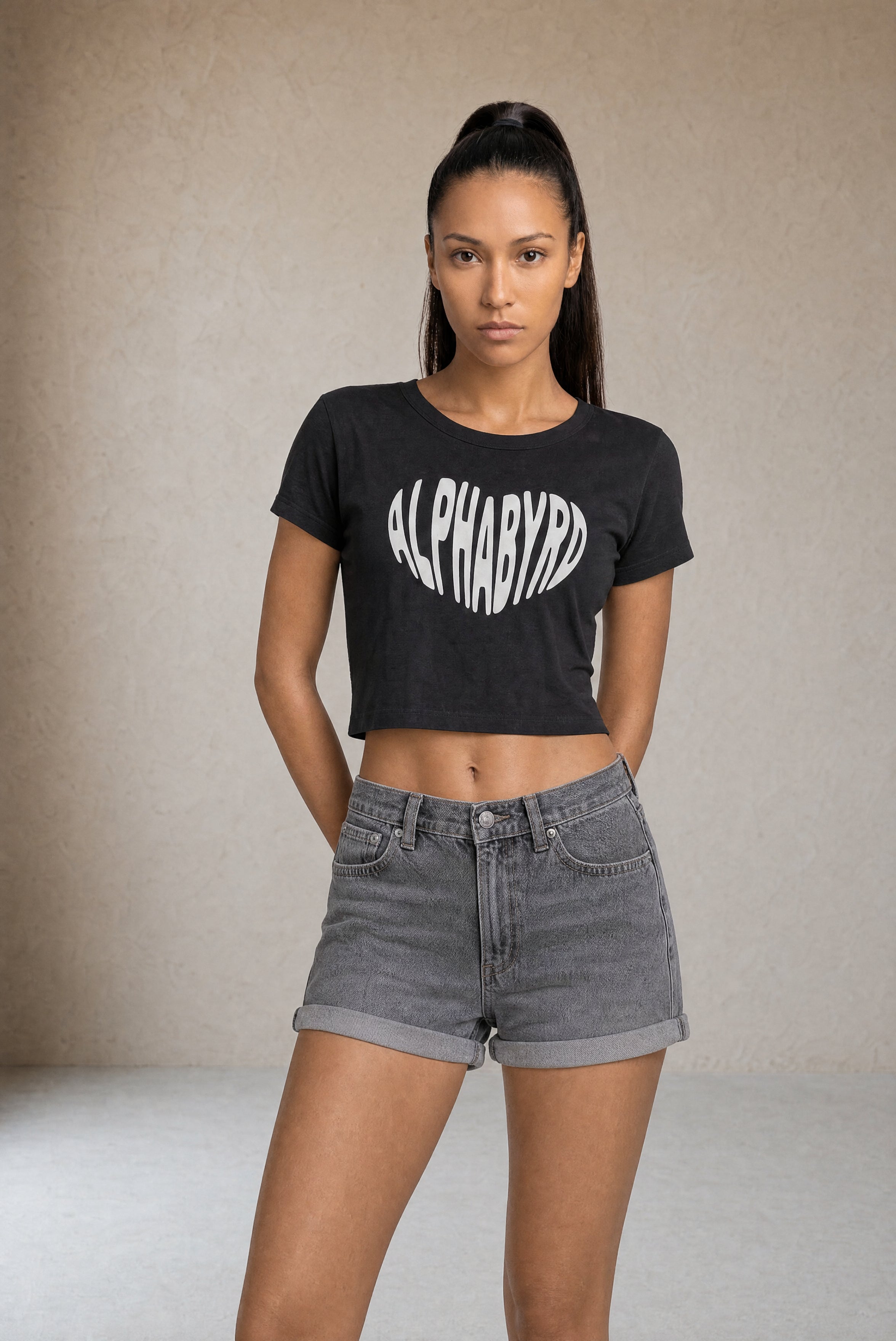 Warped Identity Cropped Tee
