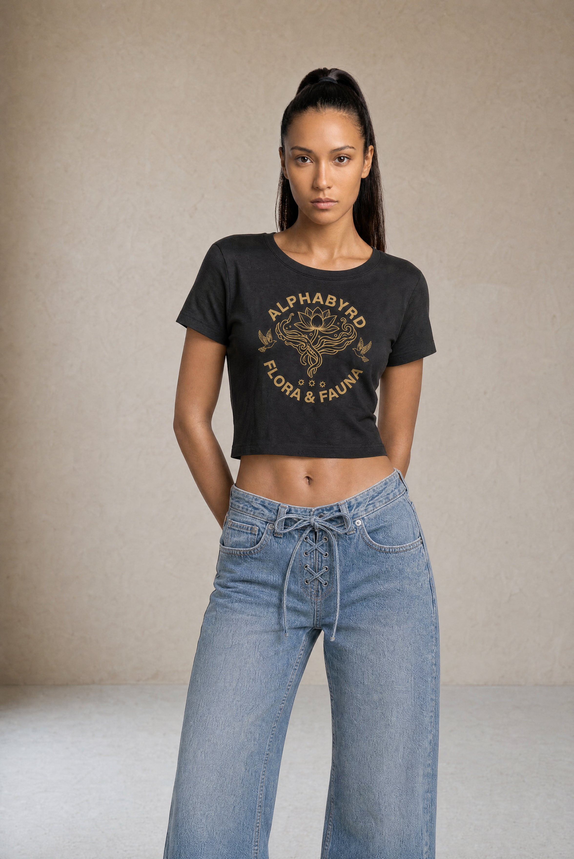 Flora & Fauna Cropped Tee