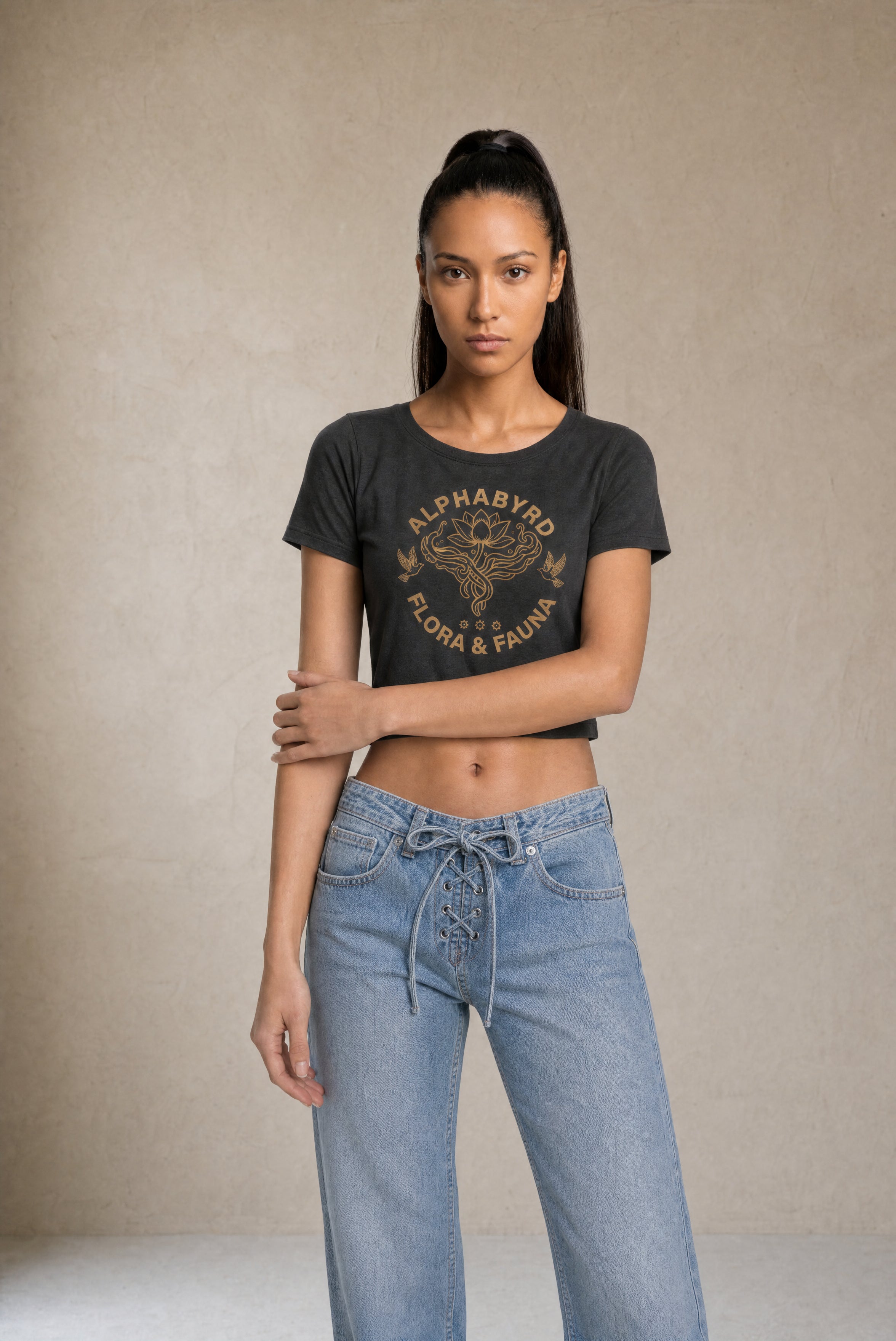 Flora & Fauna Cropped Tee