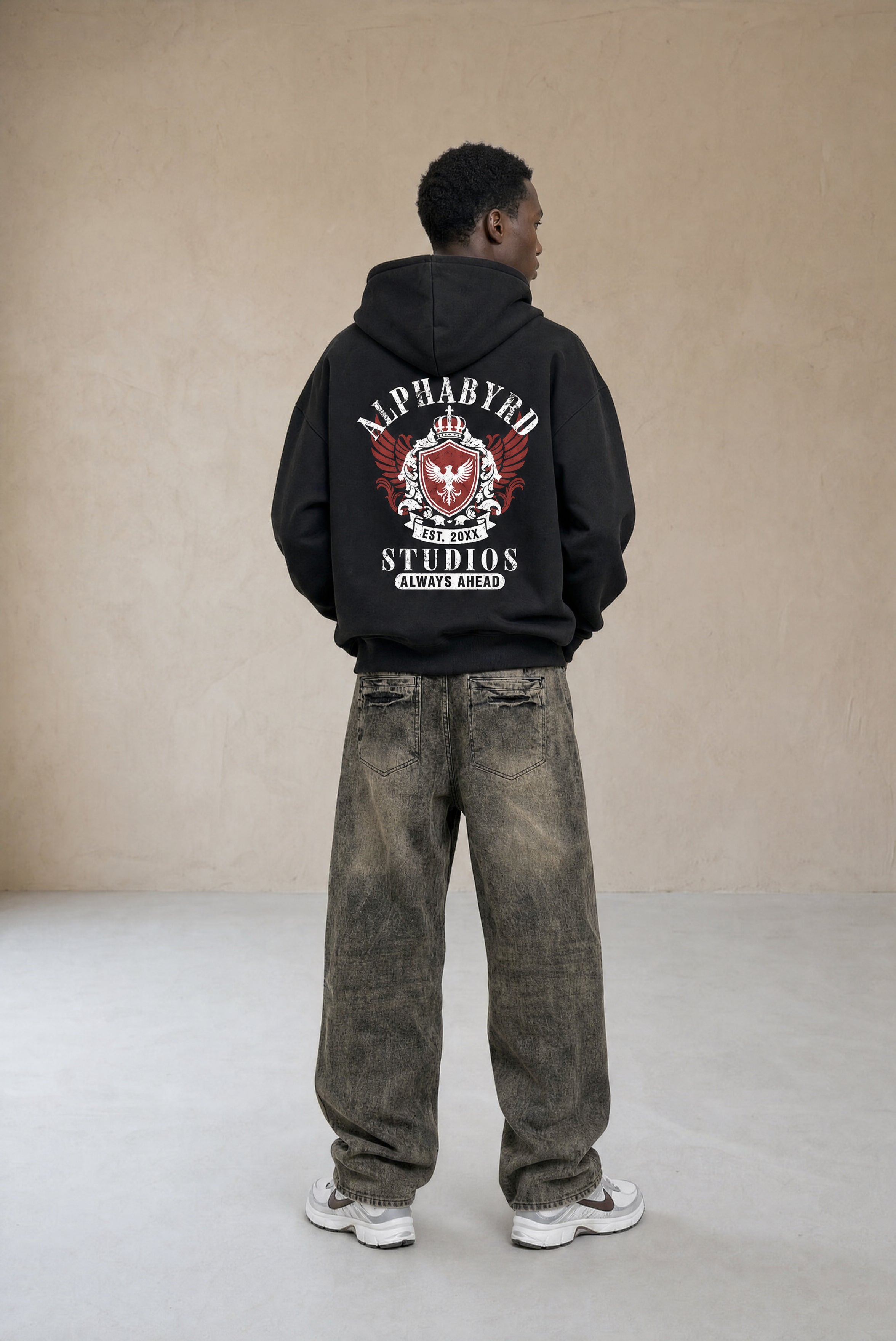 AlphaByrd Studios Oversize Zip Hoodie